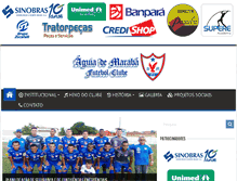 Tablet Screenshot of aguiademaraba.com.br